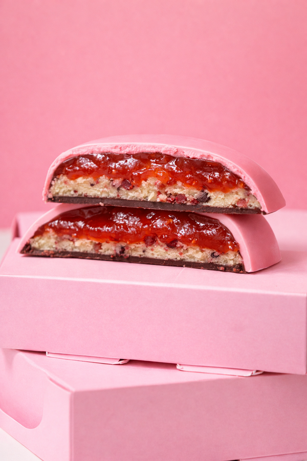 Шоколадне серце Gregory Mill Strawberry Pralin&eacute;, 110 г - фото №1