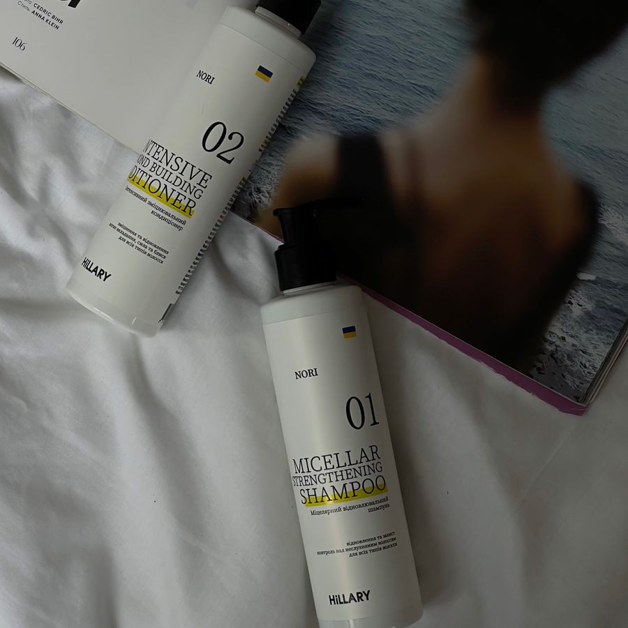 Enzyme peeling for the scalp + Set for all hair types Hillary Intensive Nori Building and Strengthening