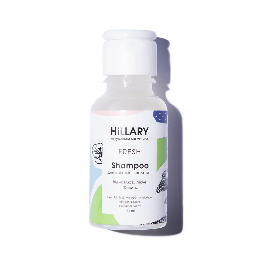 SAMPLE Natural shampoo for all hair types Hillary FRESH Shampoo, 35 ml