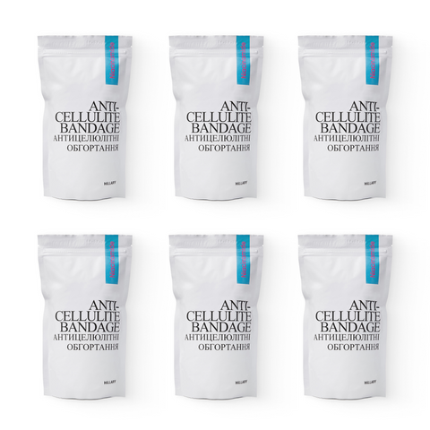 Anti-cellulite Sculpting Wraps with Niacinamide Hillary Niacinamide Cold Slim (6 pcs.)