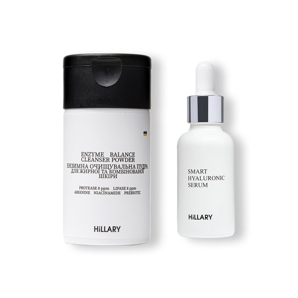 Set Enzymatic cleansing and moisturizing for oily and combination skin