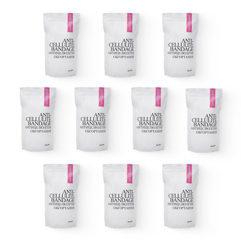 Anti-cellulite Sculpting Wraps with Ashwagandha Extract Hillary Ashwagandha Hot Slim (10 pcs.)