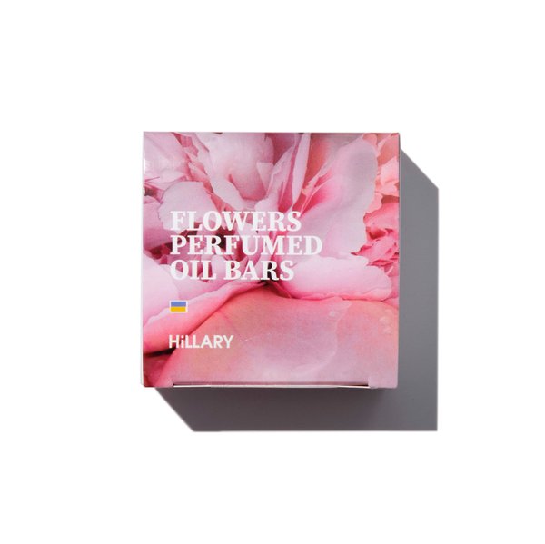 Твердый парфюмированный крем-баттер для тела Hillary Perfumed Oil Bars Flowers, 65 г - фото №1