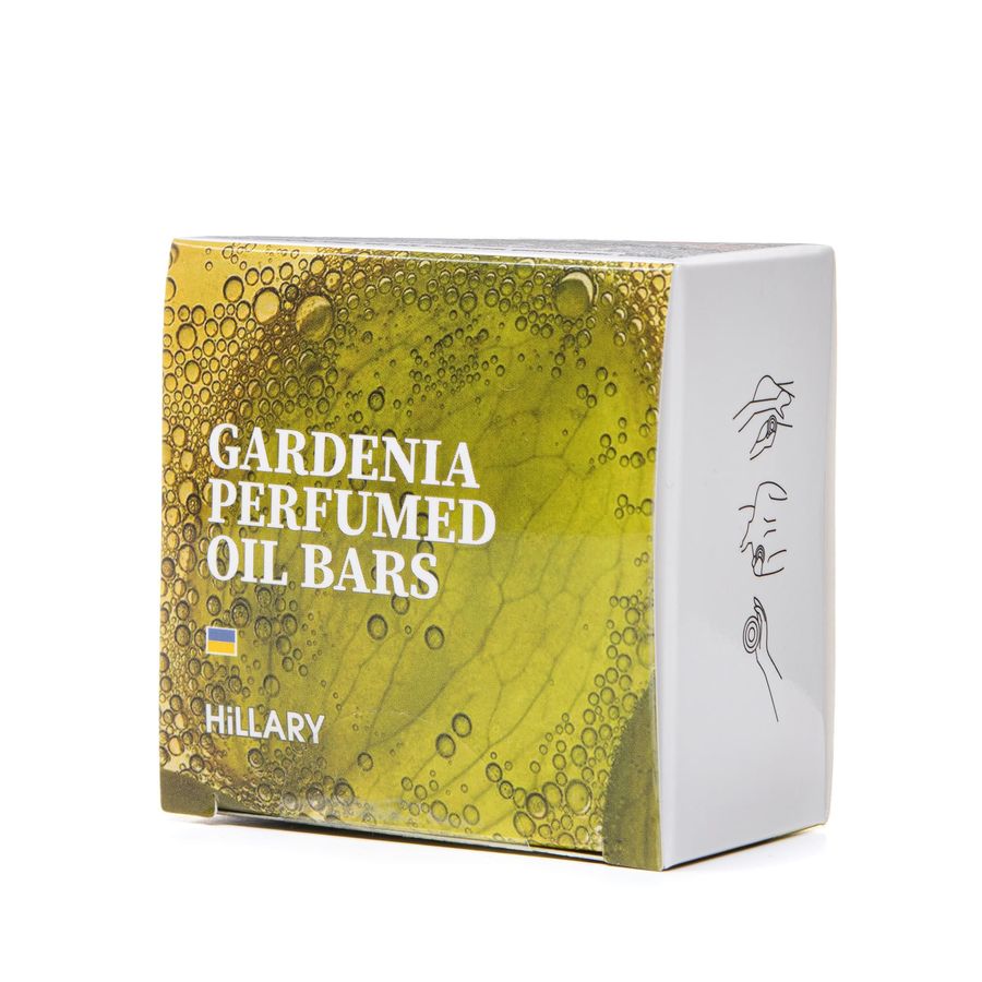 Hillary Perfumed Oil Bars Gardenia Solid Perfumed Butter Body Cream, 65 g
