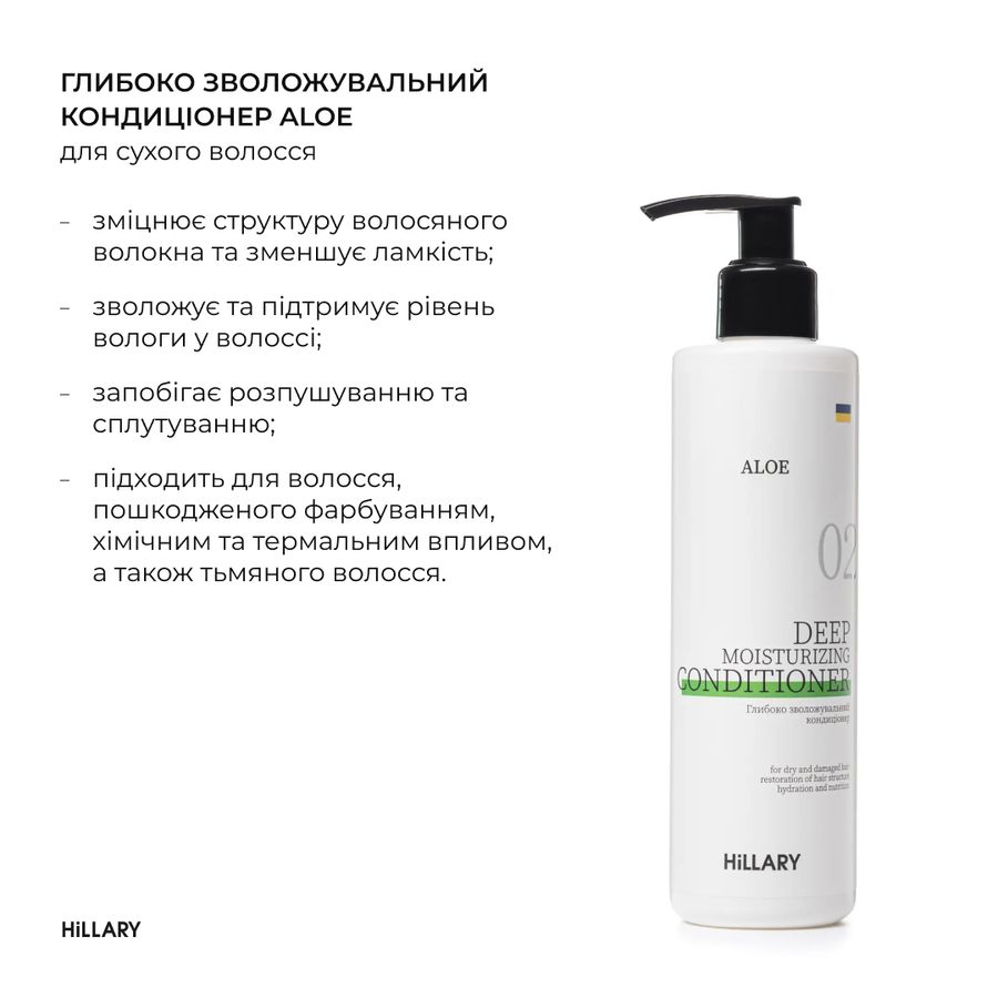 Набор для сухого типа волос Hillary Aloe Deep Moisturizing - фото №1