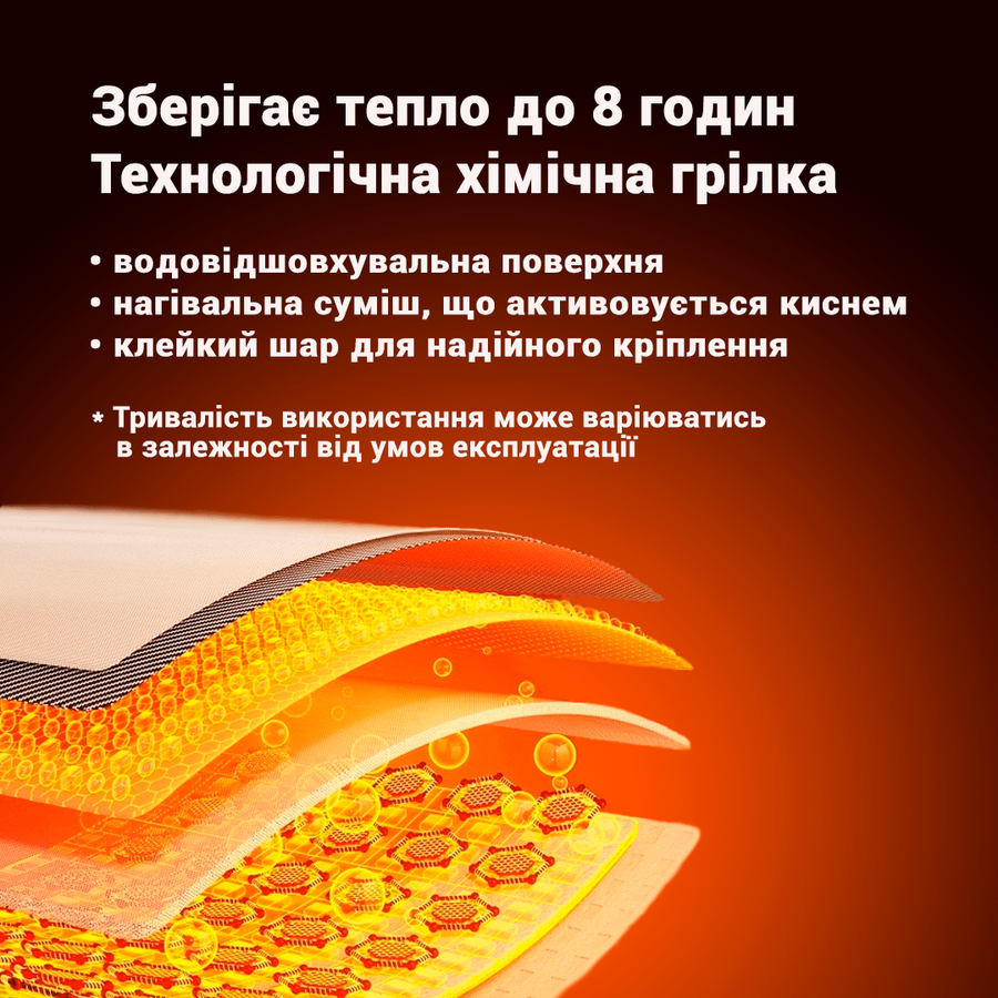 Грелка для тела, рук, ног туристическая химическая Warm Touch Pad, 1000 пар - фото №1