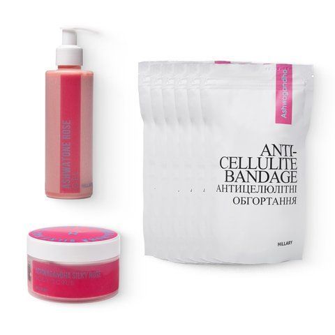Anti-Cellulite Home Care Course with Ashwagandha Extract Hillary Ashwagandha Anti-Cellulite Care