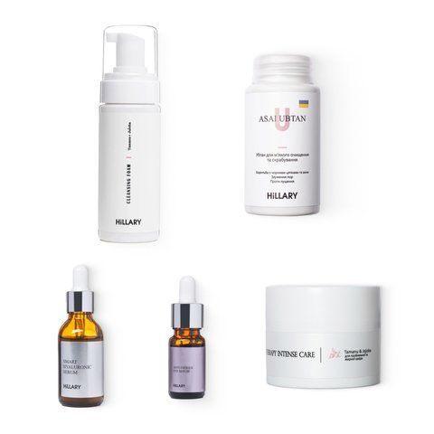 Базовий набір для догляду за жирною шкірою Зимовий догляд Hillary Winter care for oil skin - фото №1