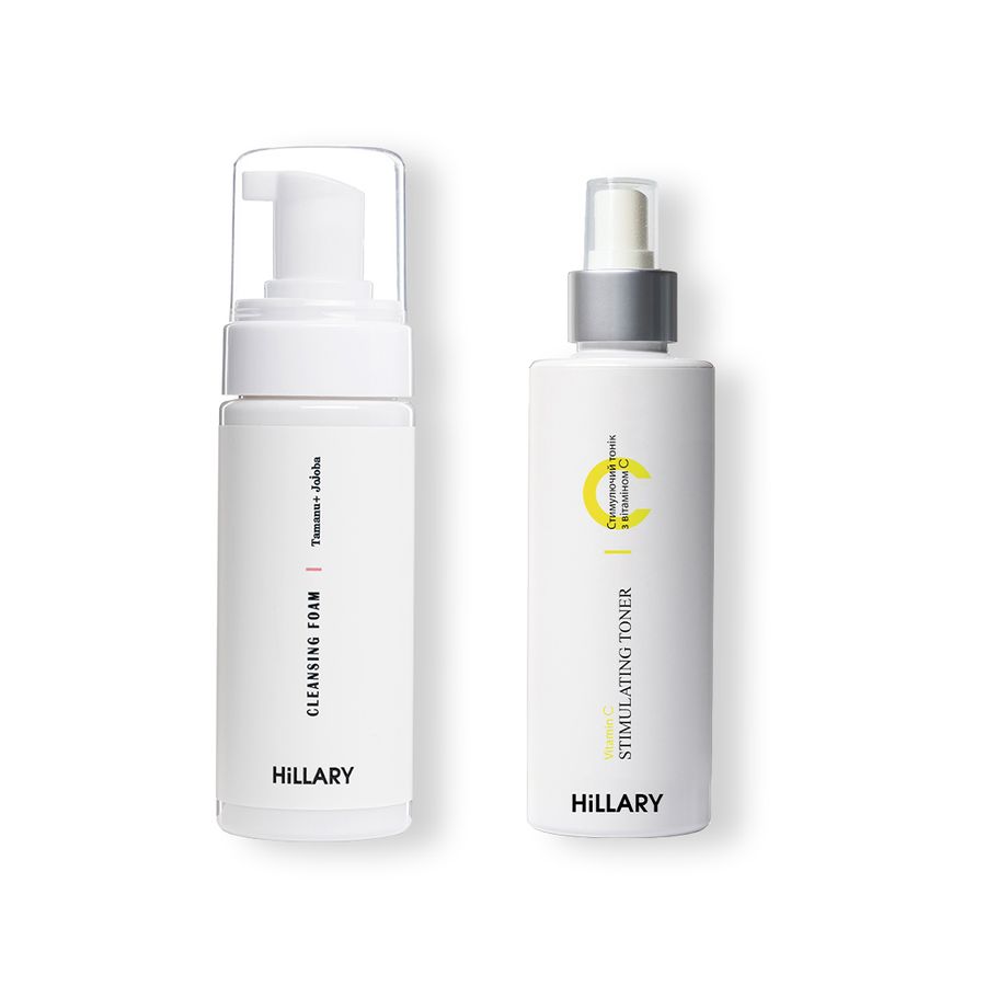 Foam for oily and combination skin + Toner with vitamin C