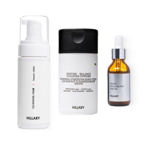 Hillary Set Enzymatic cleansing and moisturizing for oily skin + Foam