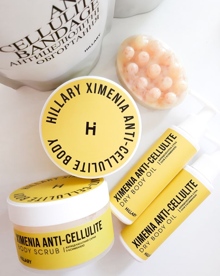 Курс для антицелюлітного догляду в домашніх умовах з олією ксименії Hillary Хimenia Anti-cellulite - фото №1