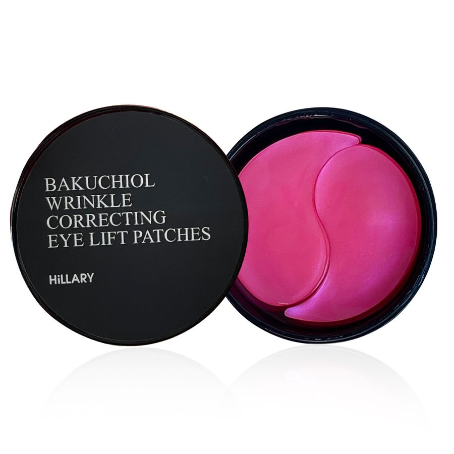 Hillary Bacuchiol Wrinkle Correcting & Eye Lift Patches, 60 Bio-Retinol Smoothing Patches