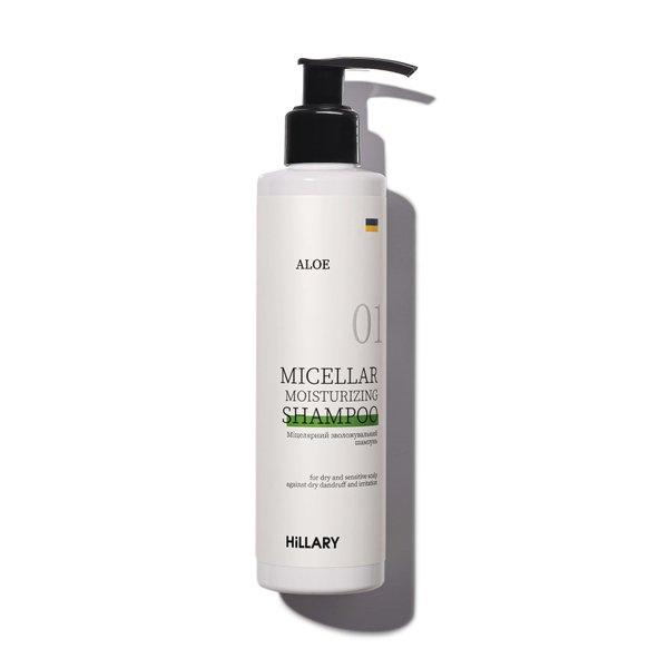 Мицеллярный увлажняющий шампунь Aloe Hillary Aloe Micellar Moisturizing Shampoo, 250 мл - фото №1