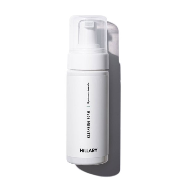 Очищуюча пінка для сухої та чутливої шкіри Hillary Cleansing Foam Squalane + Avocado oil, 150 мл - фото №1