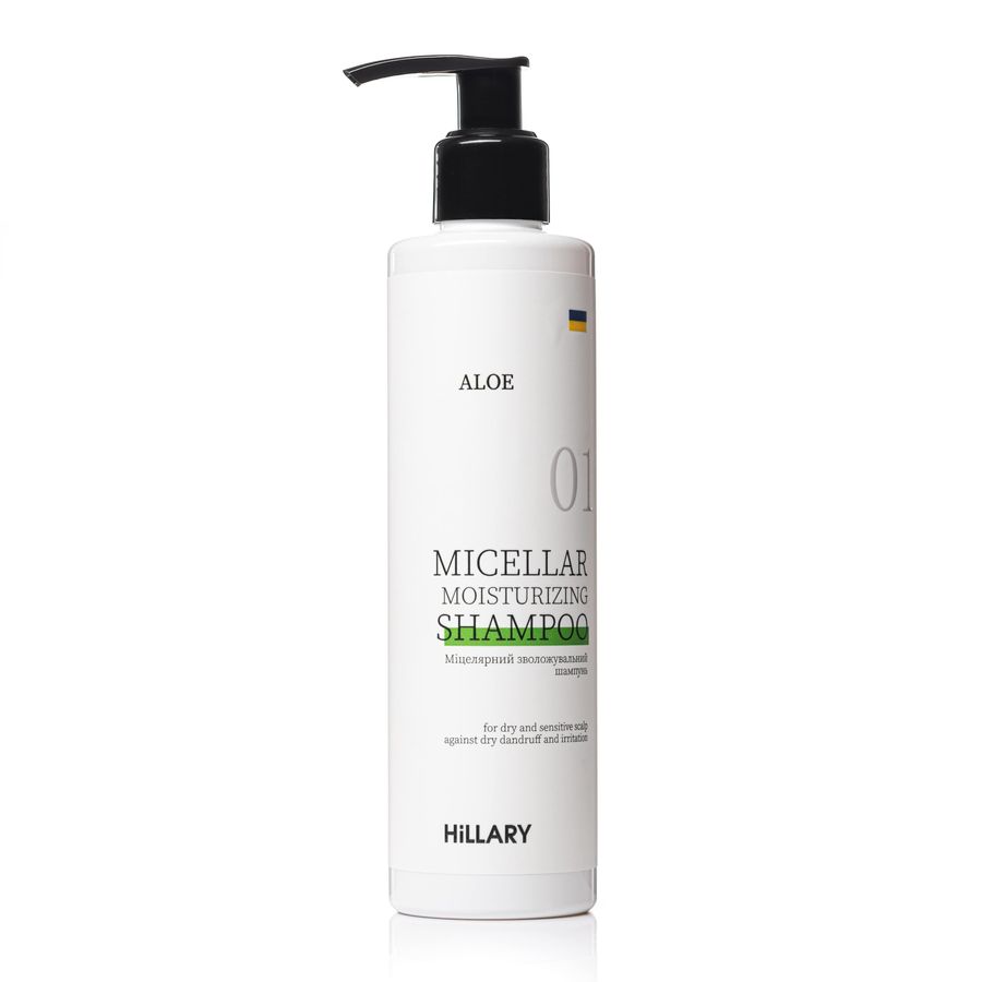 Міцелярний зволожувальний шампунь Aloe Hillary Aloe Micellar Moisturizing Shampoo, 250 мл - фото №1