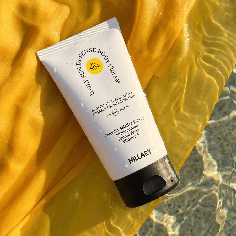 Hillary Daily Sun Defense Body Cream, 150 ml