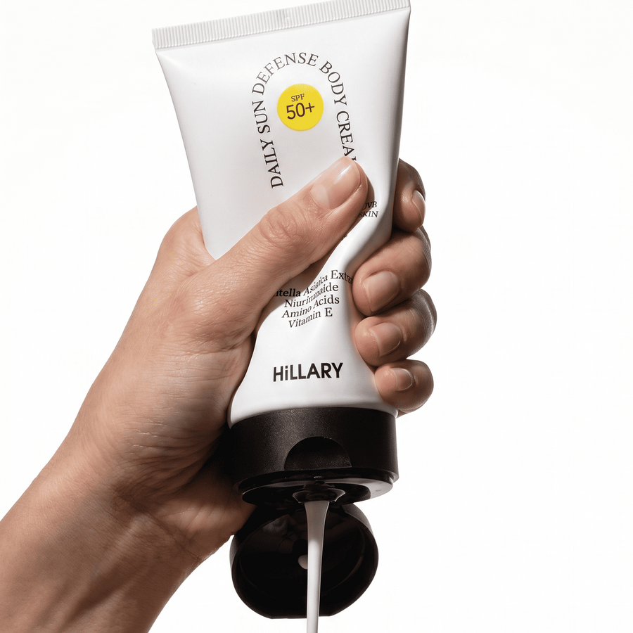 Hillary Daily Sun Defense Body Cream, 150 ml