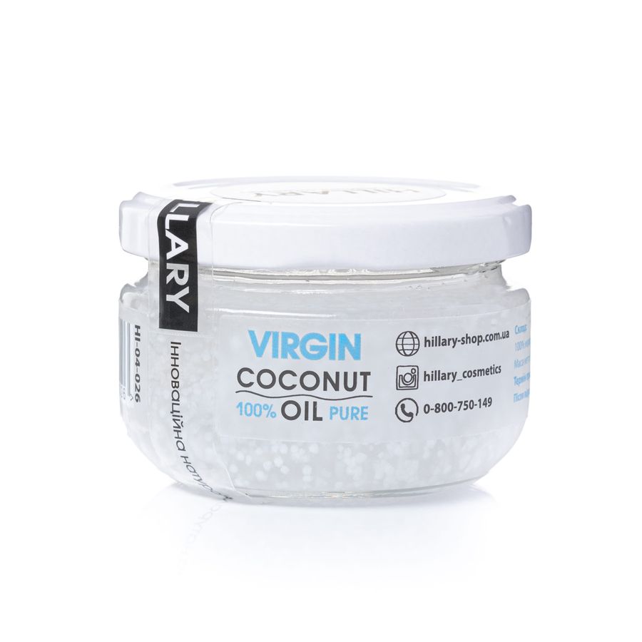 Unrefined coconut oil Hillary VIRGIN COCONUT OIL, 100 ml