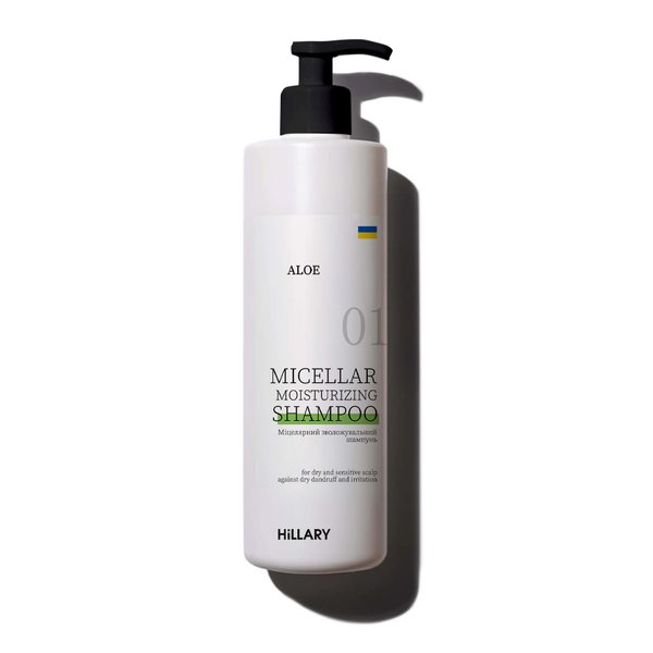 Міцелярний зволожувальний шампунь Aloe Hillary Aloe Micellar Moisturizing Shampoo, 500 мл - фото №1
