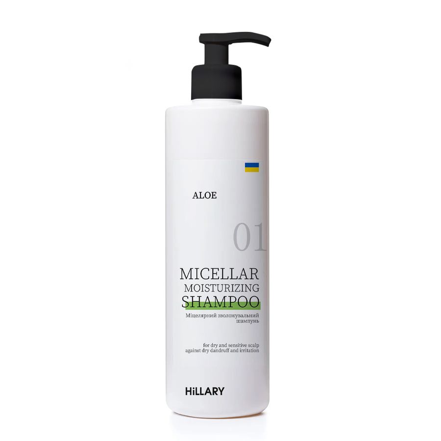 Міцелярний зволожувальний шампунь Aloe Hillary Aloe Micellar Moisturizing Shampoo, 500 мл - фото №1