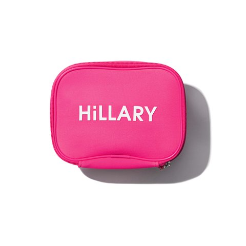 Косметичка розовая Hillary Pink Bliss cosmetic bag, 17х12 см - фото №1