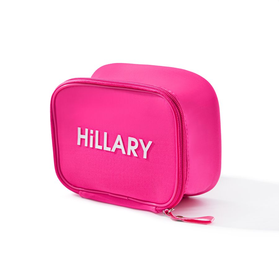 Косметичка розовая Hillary Pink Bliss cosmetic bag, 17х12 см - фото №1