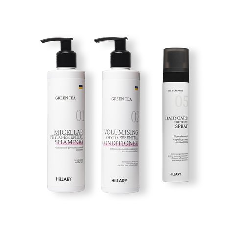 Protein care spray + Comprehensive set for oily hair type