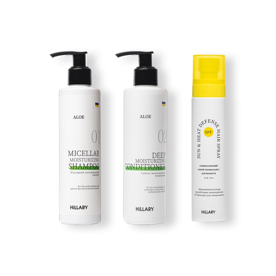 Sunscreen thermal protection spray + Complex for dry hair types