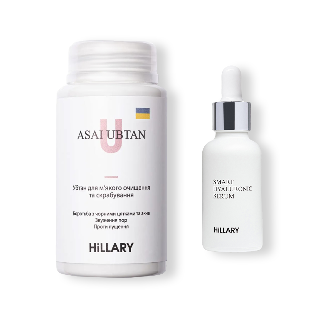 Убтан Hillary ASAI UBTAN, 100 мл + Гиалуроновая сыворотка Hillary Smart  Hyaluronic, 30 мл - купить в интернет магазине Hillary Cosmetics по  выгодной цене