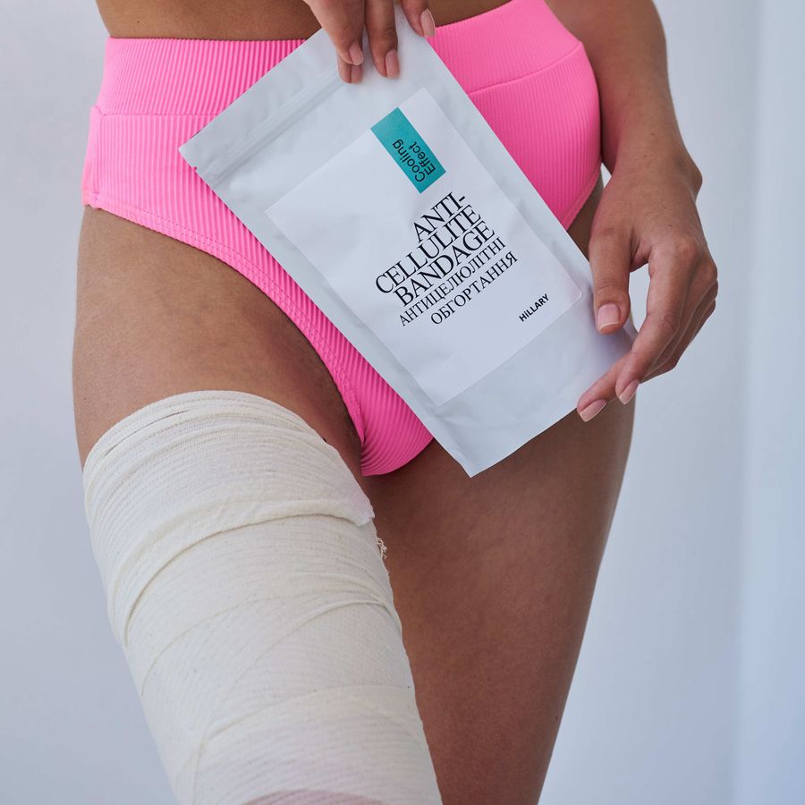 Антицелюлітні обгортання з охолоджувальним ефектом Hillary Anti-cellulite Bandage Cooling Effect - фото №1