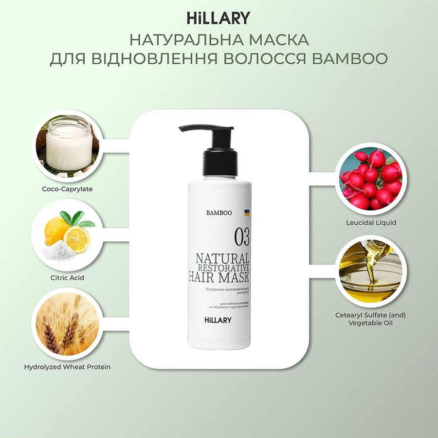 Complex for oily hair type Green Tea + Natural mask Bamboo