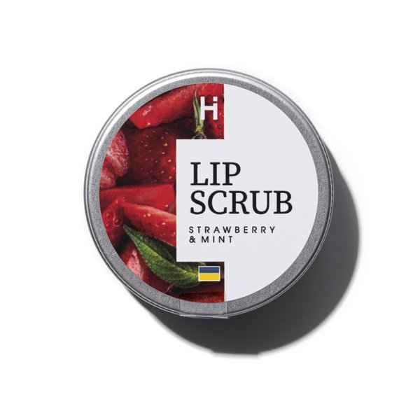 Скраб для губ Полуниця М'ята HILLARY Lip Scrub Strawberry Mint, 30 г - фото №1
