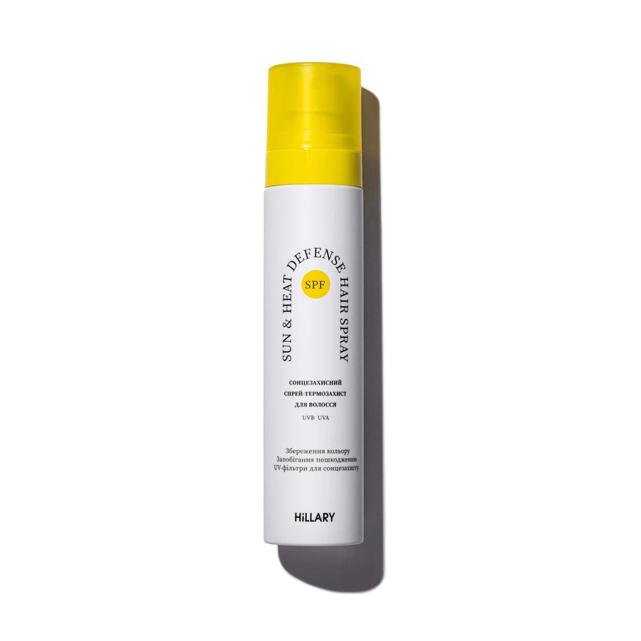 Сонцезахисний спрей-термозахист Hillary Sun&Heat Defense Hair Spray, 100 мл - фото №1