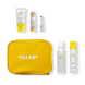 Sun Protection Set SPF Summer Box Total Protect + Yellow Cosmetic Bag, 22x15 cm