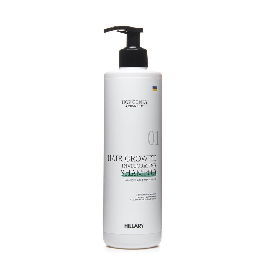 Hillary Hop Cones & B5 Hair Growth Invigorating Shampoo, 500 ml