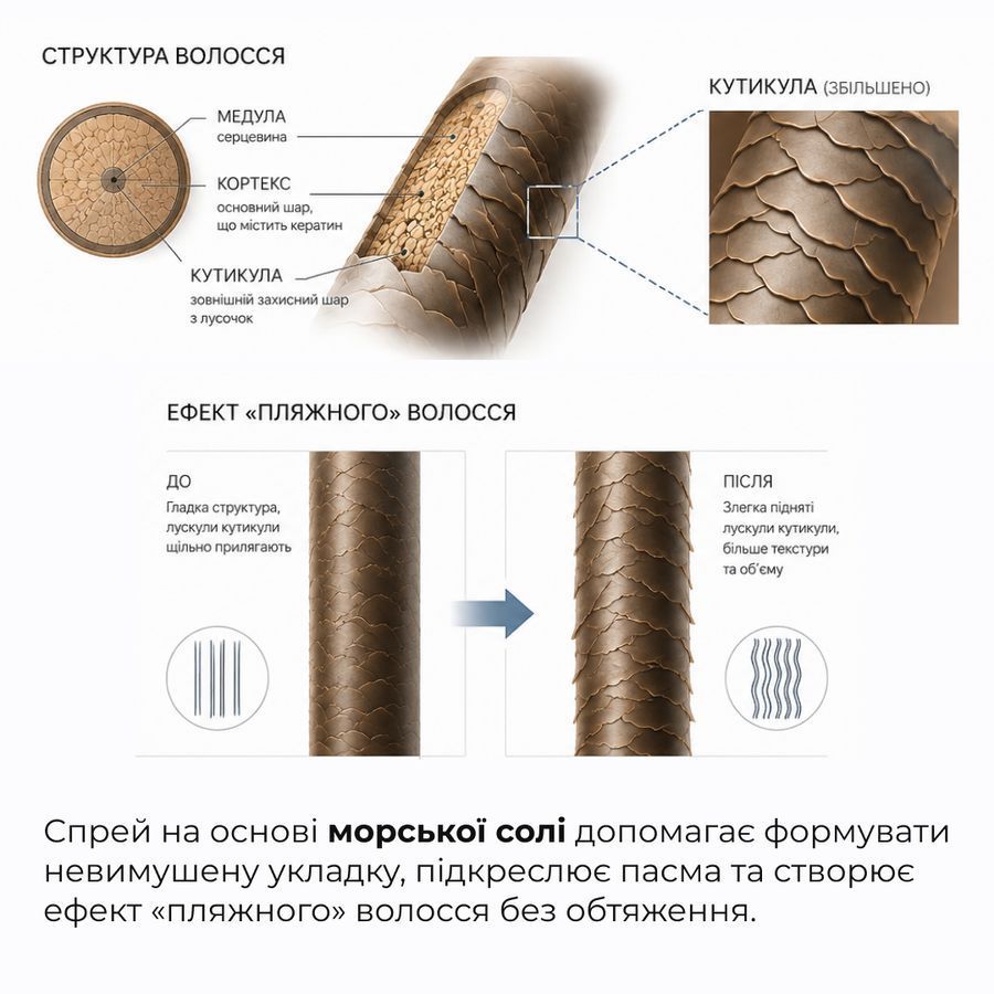 Сольовий текстурувальний спрей Hillary Hydrating Salt Volume Spray, 100 мл - фото №1