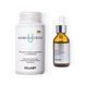 Ubtan for deep moisturizing and scrubbing Hillary BAMBUSA UBTAN, 100 g + Hyaluronic serum Hillary Smart Hyaluronic, 30 ml