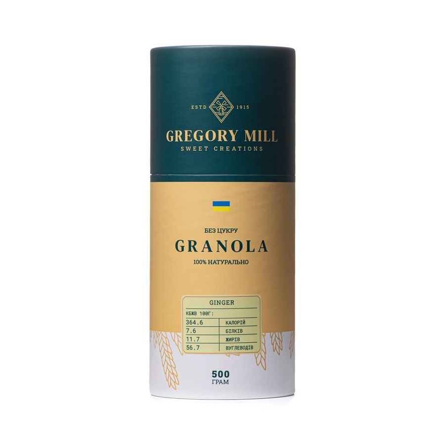 Гранола Gregory Mill Ginger, 500 г - фото №1