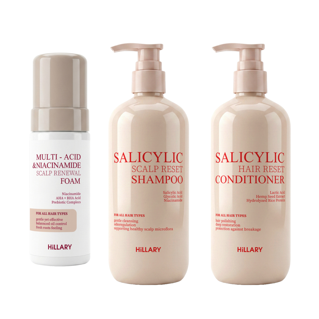 Комплекс для глибокого очищення та оновлення шкіри голови Hillary Deep Scalp Cleansing & Renewal Complex