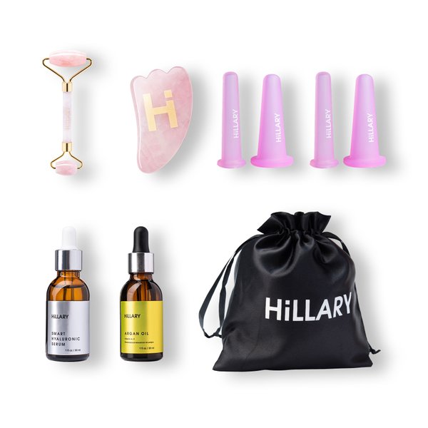 Набір Hillary Anti age Face building + Арганова олія та Гіалуронова сироватка - фото №1