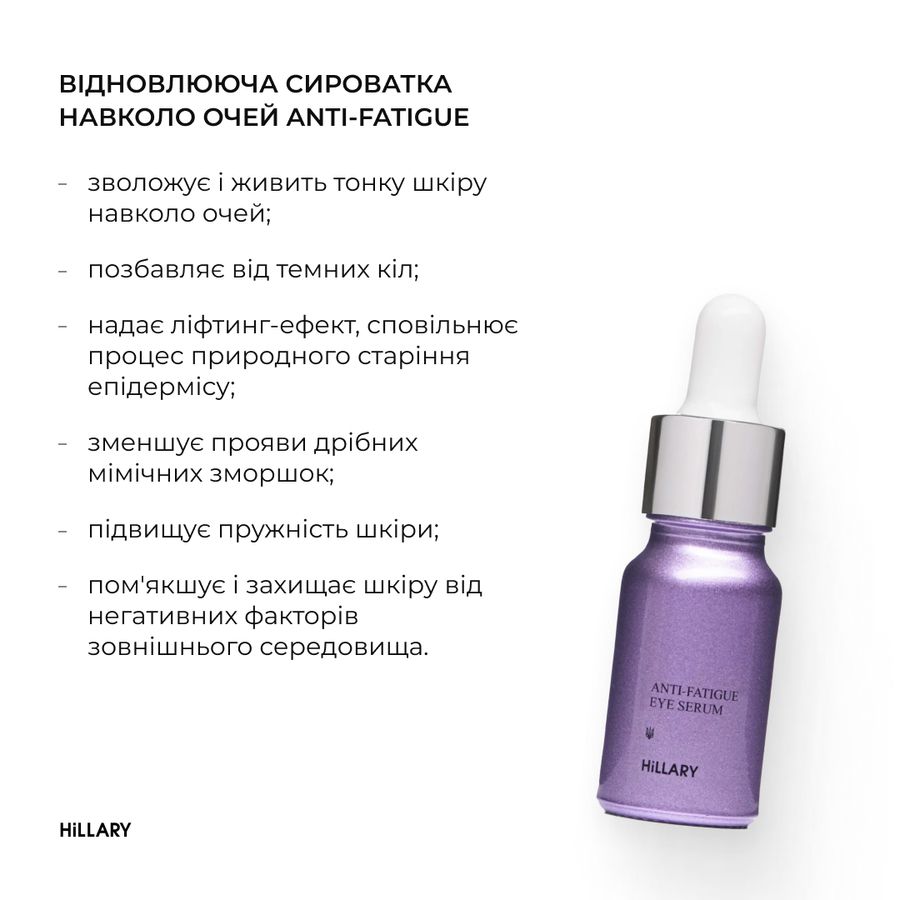 Hillary Smart Hyaluronic Serum, 30 ml + Hillary Anti-fatigue Revitalizing Eye Serum, 10 ml