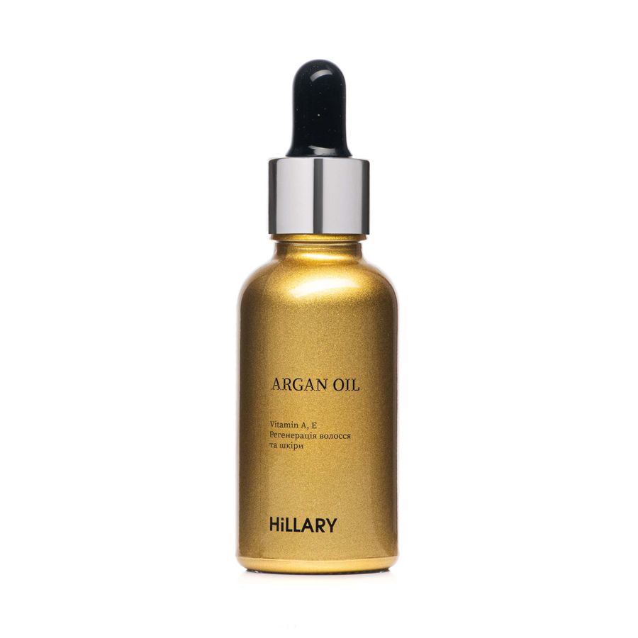 Hillary Organic Cold-Pressed Moroccan Argan Oil, 30 ml