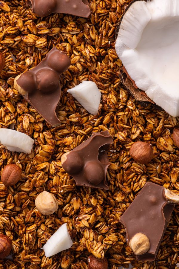 Набір граноли Chocolate Coconut, Nuts Trio 2 кг & Almond 500г у подарунок Gregory Mill - фото №1