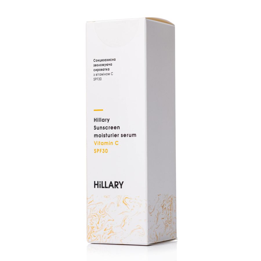 Сонцезахисна зволожуюча сироватка з вітаміном С SPF30 Hillary Sunscreen moisturier serum Vitamin C SPF30, 30 мл - фото №1