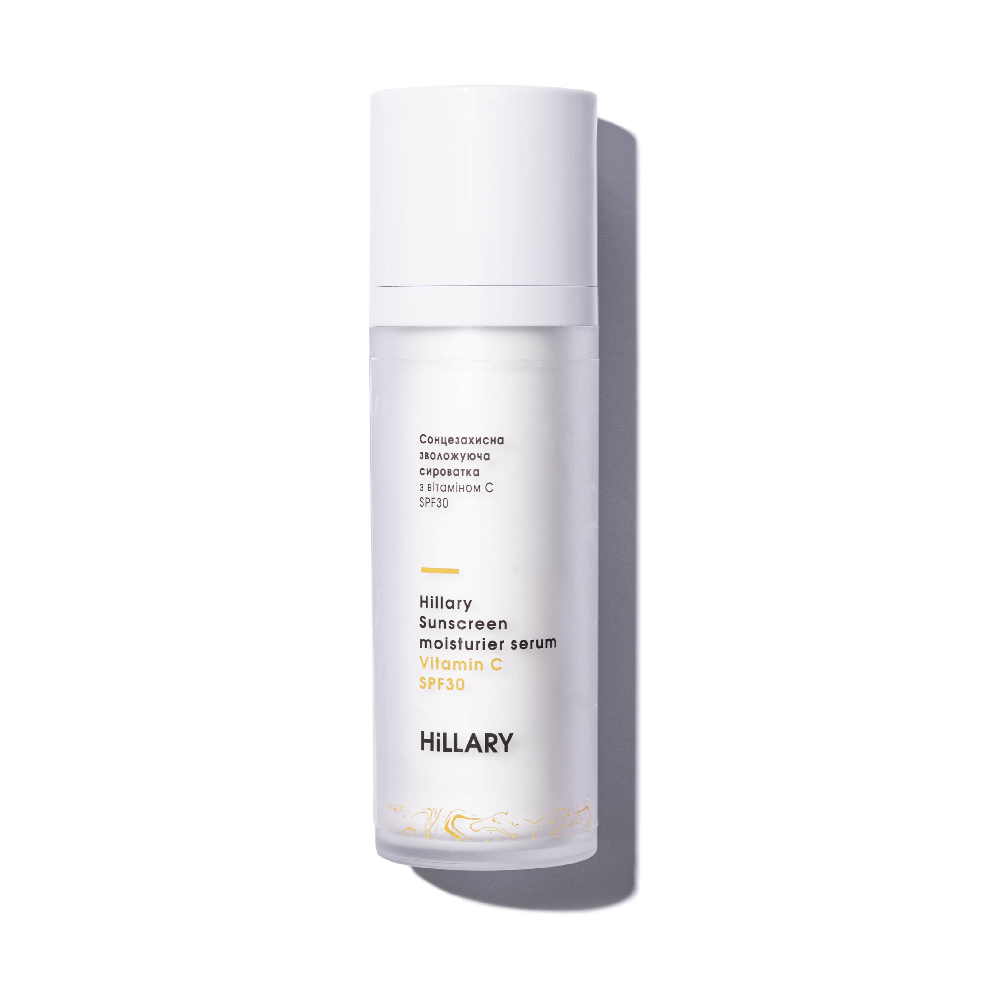 Акція на Сонцезахисна зволожуюча сироватка з вітаміном С SPF30 Hillary Sunscreen moisturier serum Vitamin C SPF30, 30 мл від Hillary-shop UA